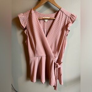 Pink Monteau Blouse